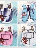 Прозрачный жилет PET Весна и летняя одежда для собак плюшевые бишон