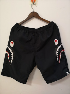 男女情侣短裤 速干沙滩运动短裤 沙滩短裤 BAPE侧边鲨鱼