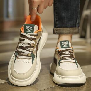 男鞋2025新款冬季潮牌高级感厚底增高跑步青少年休闲运动老爹潮鞋