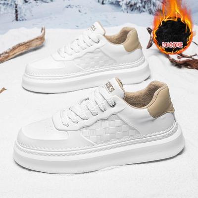 男鞋秋季2024新款皮面休闲板鞋