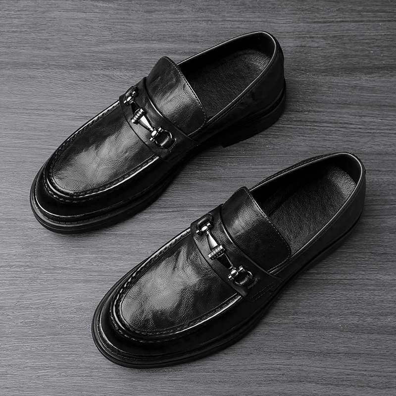 男士皮鞋2025新款春英伦百搭真皮