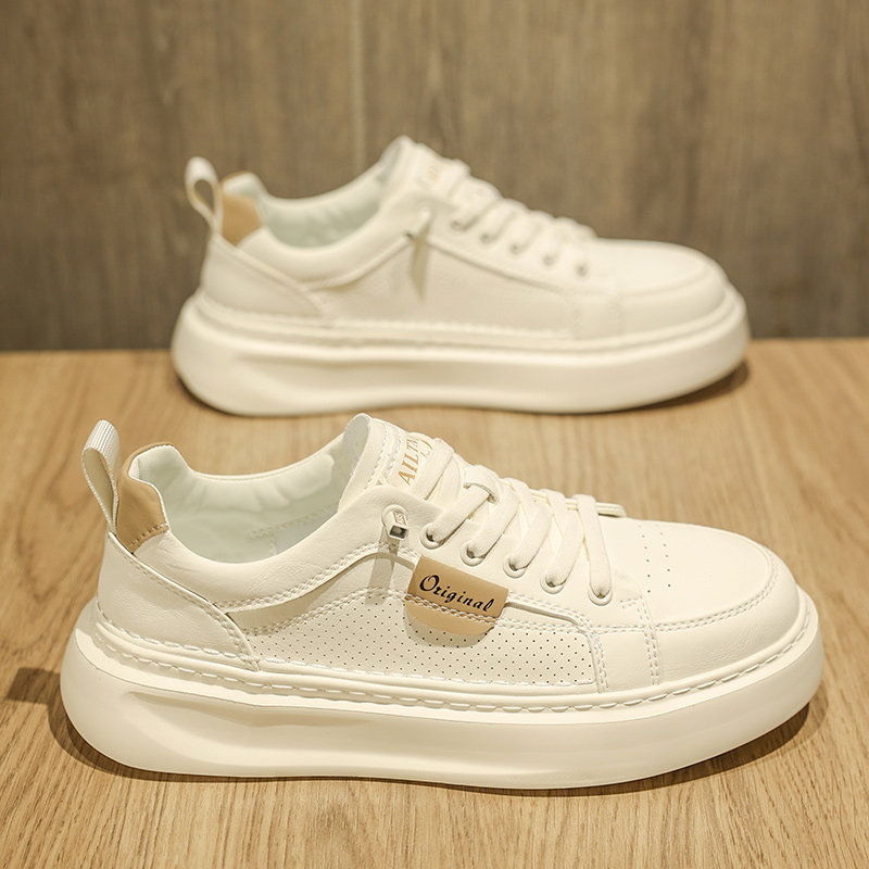 免系鞋带男鞋冬季透气薄款网孔小白鞋男款高级感一脚蹬休闲板鞋男