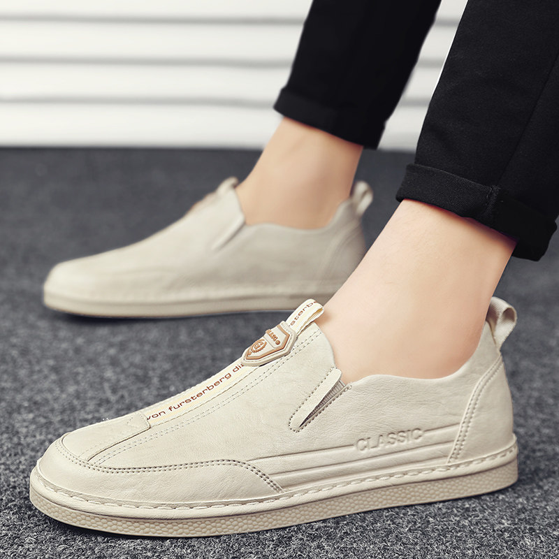 冬季男鞋2025新款开车软底软面男士豆豆鞋子男休闲皮鞋透气潮男款