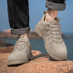 马丁靴男冬季2025新款复古真皮英伦风低帮工装男士休闲厚底短靴子