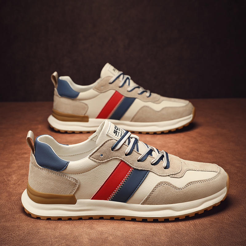 爆款男鞋2025新款秋冬平底轻便休闲男士阿甘鞋户外跑步男款运动鞋