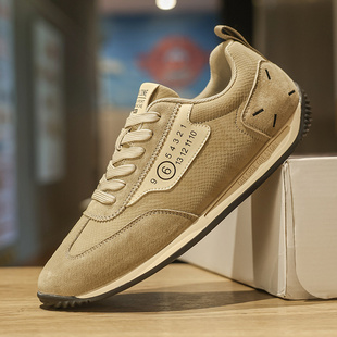 巨好看男鞋春季复古潮鞋时尚百搭休闲运动鞋男士春秋款阿甘德训鞋