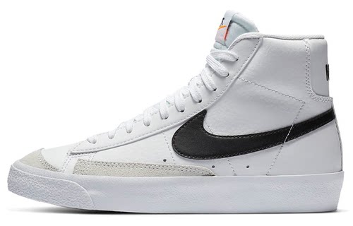 Nike Blazer Mid '77 翻毛皮 中帮休闲板鞋 (GS) 白黑DA4086-100