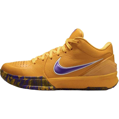 NikeZoom Kobe舒适贴合 中帮 篮球鞋 黄紫 儿童款 IQ4109-700