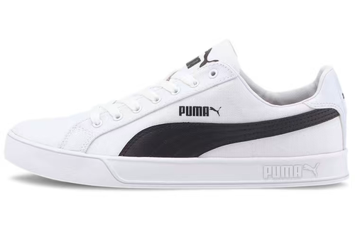 PUMA Smash Vulc Canvas 低帮 板鞋 男女同款 白 374754-01