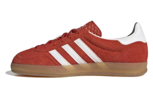 adidas originals Gazelle防滑耐磨 低帮 板鞋 女款 橙色HQ8718