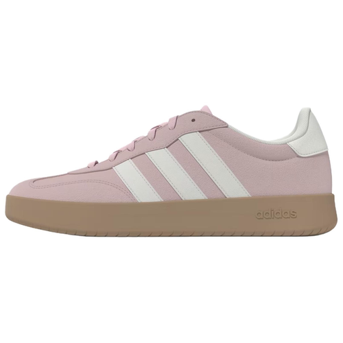 adidas BARREDA 舒适柔软 T头鞋 低帮 德训鞋 女款 粉色 KH6998
