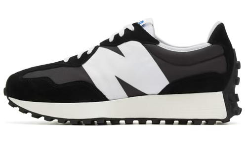 New Balance NB 327 复古 低帮 跑步鞋 男女同款 黑色MS327LB1