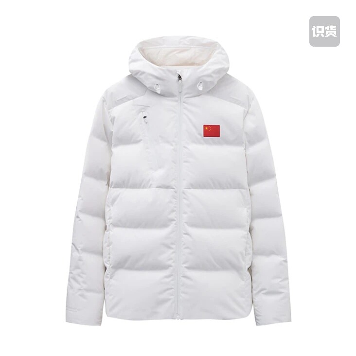 ANTA  安踏冠军 保暖国旗款热返连帽羽绒服  152410907-1  key仓