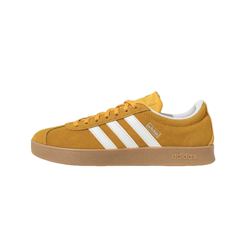 adidas Vl Court CLASSIC 复古低帮 板鞋 男女同款 黄色 JS4593