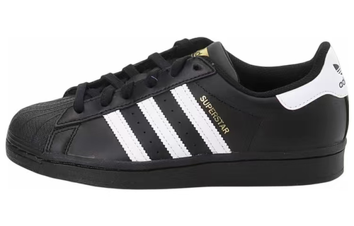 adidas originals Superstar J 贝壳头 低帮休闲板鞋 碳黑 EF5398