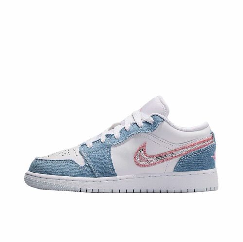 JordanAir Jordan 1 牛仔布时尚GS 低帮 篮球鞋 HQ2001-400东邪仓