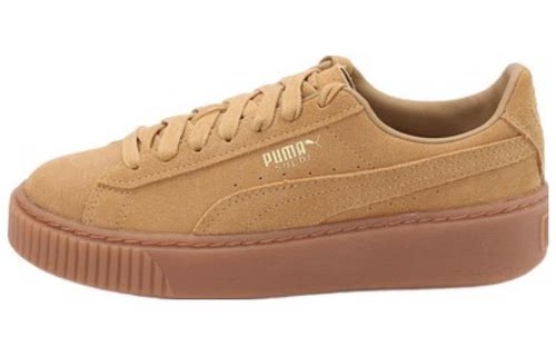 PUMA Suede Platform Core Oatmeal 耐磨防滑 低帮 板鞋364718-01
