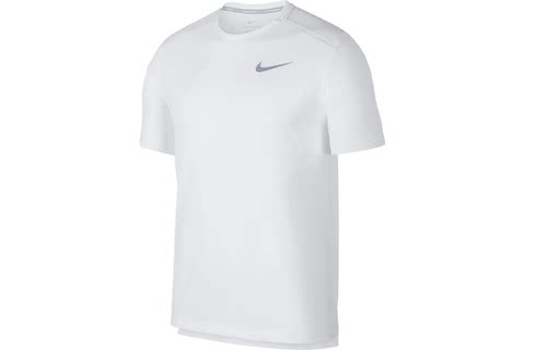 Nike DRI-FIT MILER 跑步速干短袖 男款 白色 AJ7566-100