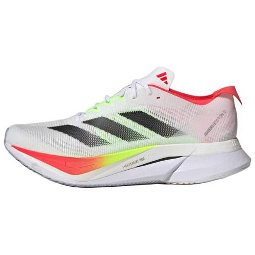 adidas 舒适百搭防滑耐磨 低帮 休闲跑步鞋 男女同款 白黑JQ2552