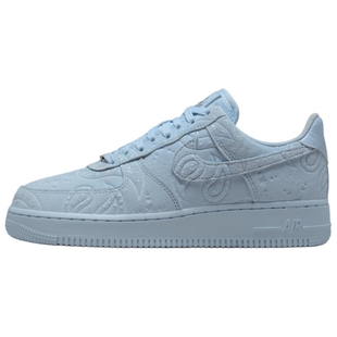 Nike Air Force 1 冰蓝腰果花 舒适柔软 板鞋女款蓝色 IO1259-400