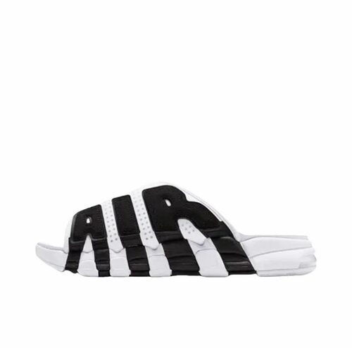Nike Air More Uptempo Slide一字拖鞋  白黑FB7818-100东邪仓