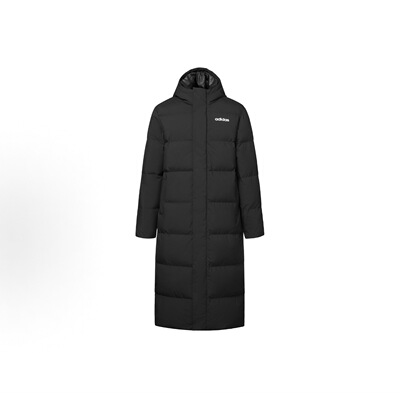 阿迪达斯新款女装保暖外套鸭绒长款过膝羽绒服jw1686  咩咩仓