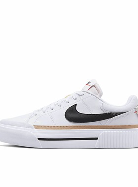 耐克Nike Court Legacy舒适百搭防滑耐磨低帮女款白色 止间仓