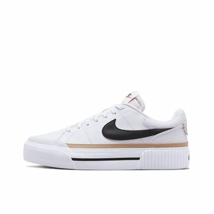 耐克Nike Court Legacy舒适百搭防滑耐磨低帮女款白色 止间仓