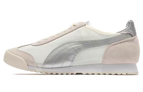 Puma Roma Og Nylon 运动休闲鞋 男女同款 米白银 390635-01