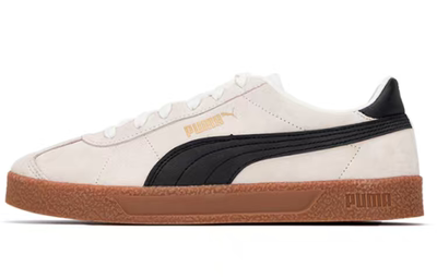 PUMA Club 防滑耐磨 低帮 板鞋 男女同款 米白色 381111-08