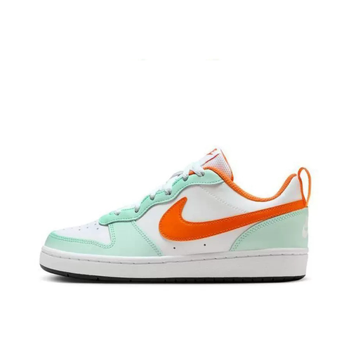 Nike Court Borough Low 防滑 低帮 板鞋 GS 白绿橙色 FN3687-181