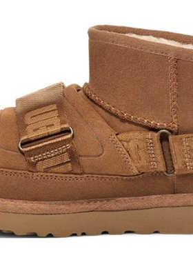 UGG CLASSIC ULTRA MINI 牛反绒踝 雪地靴 女款 栗色 1133471-CHE