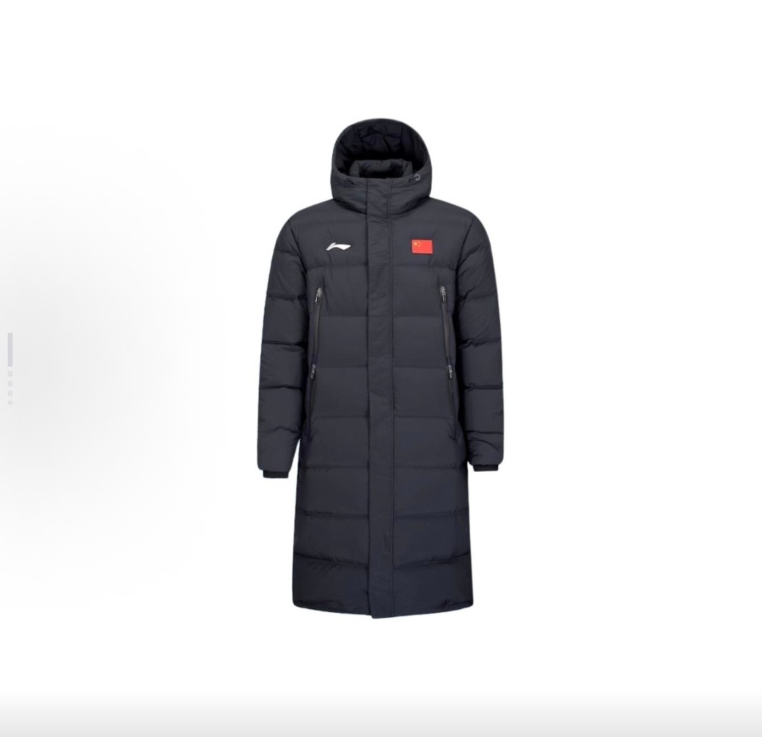 李宁长款羽绒服男女带国旗85%鸭绒保暖连帽外套AYMV137-1  柠檬仓,运动服/休闲服装,运动羽绒服,淘宝优惠券,粉丝福利购,淘宝优惠卷