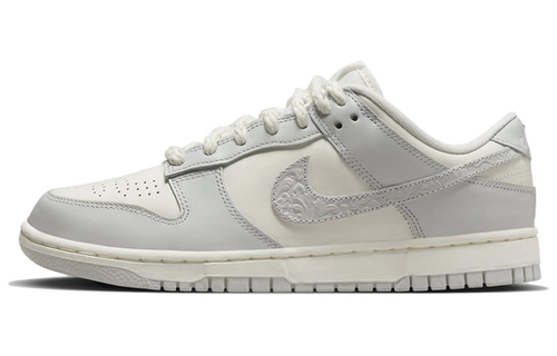 耐克Nike Dunk白灰色浮雕女子低帮防滑耐磨板鞋FJ4553-133