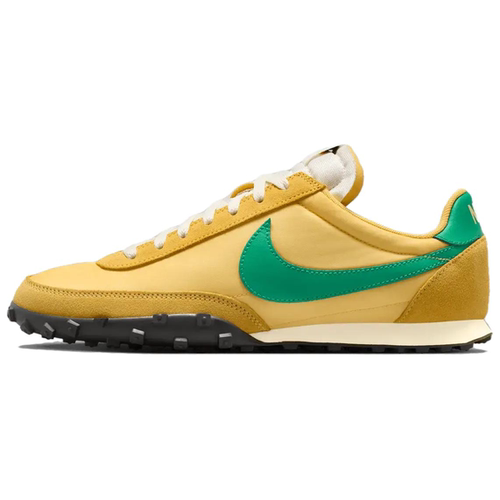 Nike Waffle Racer 绒面革 舒适贴合 生活休款 黄绿 IM8658-700