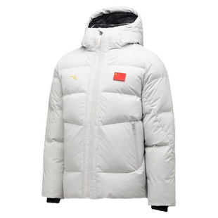 ANTA安踏赞助羽绒服2024中国代表团白传奇蓝保暖男女同款 关灯仓