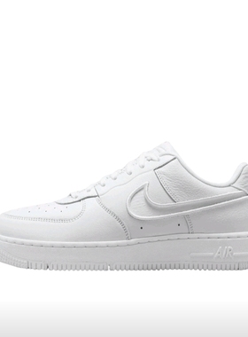 Nike Air Force 1 AF1白灰白绿女子低帮板鞋FJ7409-100博隆W