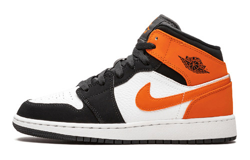Air Jordan1 Mid Shattered BackboardGS）黑橙 篮球鞋554725-058