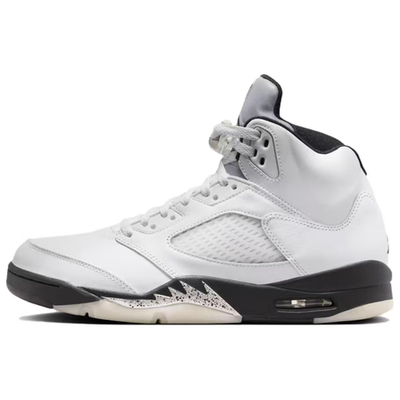 Jordan Air Jordan减震耐磨 中帮复古篮球鞋 男款 白黑DD0587-110