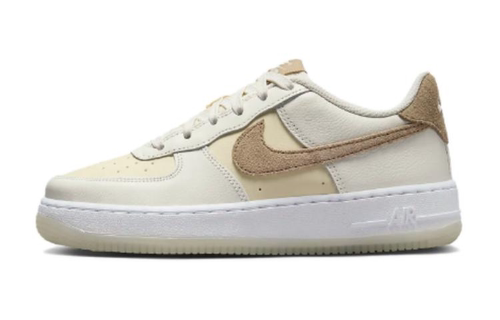 儿童 Nike Air Force 1 防滑耐磨 低帮 儿童板鞋 米色 HF5349-100
