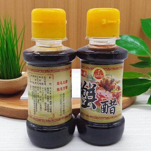 恒克蟹醋/镇江特产/螃蟹专用调料/阳澄湖大闸蟹100ML塑料小瓶包装 - 封面
