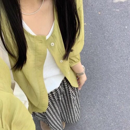 法式复古棉麻防晒衣衬衫女夏季薄款空调衫外套小个子舒适休闲上衣