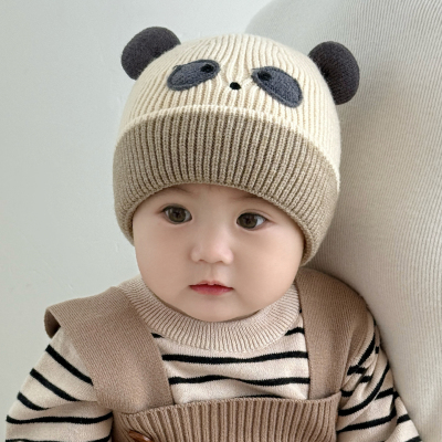 冬季6个月小月龄宝宝帽子秋冬婴幼儿男童冬天1岁儿童男孩2025新款