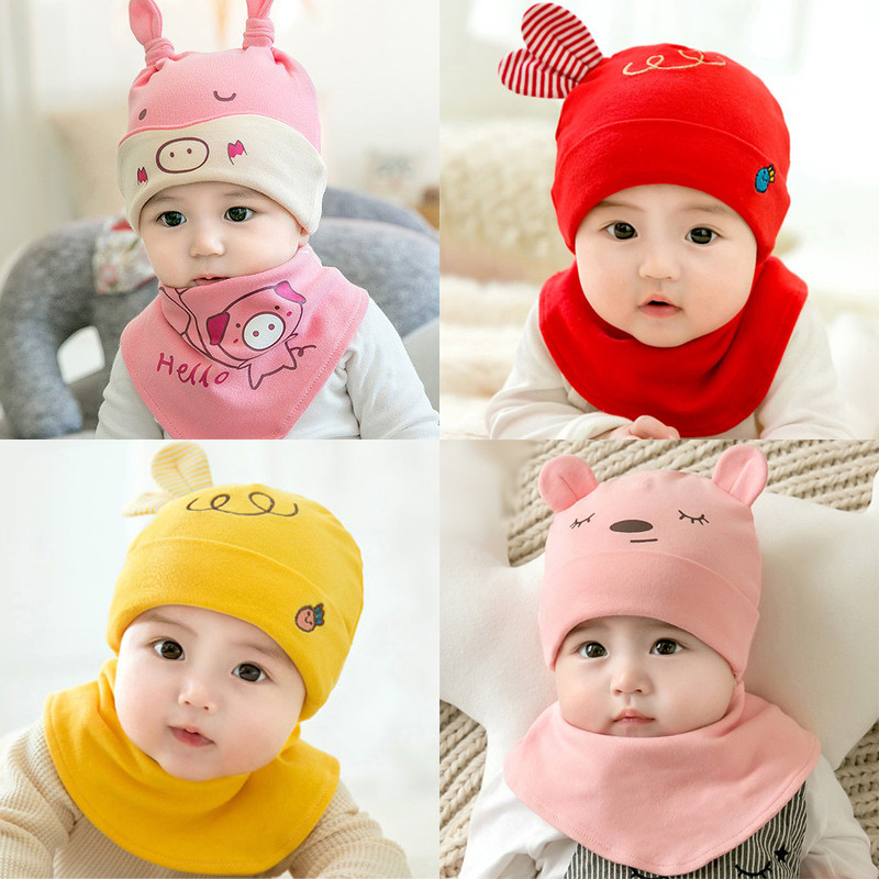 春秋款0到3个月婴儿帽子秋季女宝宝秋天男宝春秋2男孩4初秋5秋冬6