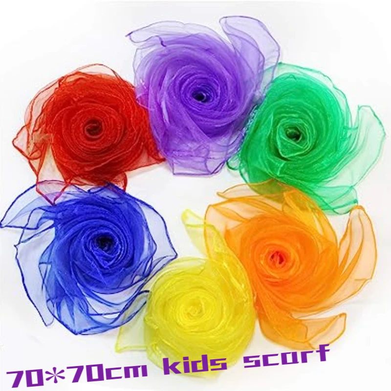 Dance Sensory Scarves Magic Juggling Scarf for Baby Coloured 服饰配件/皮带/帽子/围巾 围巾/丝巾/披肩 原图主图