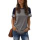 Solid T Shirt Women Simple Style Tees Casual T-shirt For Lad