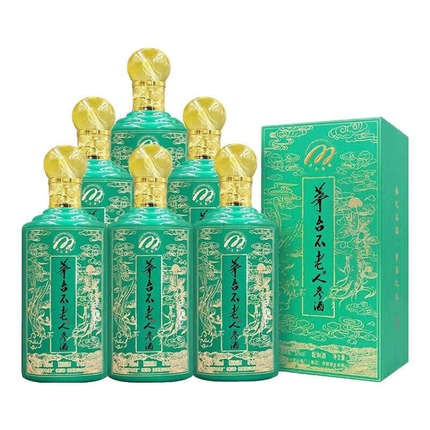 贵州茅 台不老酒人参酒53度配制酒500ml*6瓶整箱装收藏宴请送礼