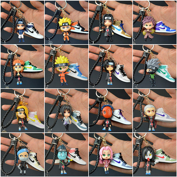 火影忍者手办模型钥匙扣挂件鞋模动漫卡通车载包玩具公仔礼品