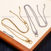 高端钛钢不掉色可调节泰国佛牌链子符管男女唐卡挂件吊坠配链项链