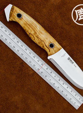 挪威HELLE户外装备露营工具小直刀野营高硬度多用途自驾游刀灯塔